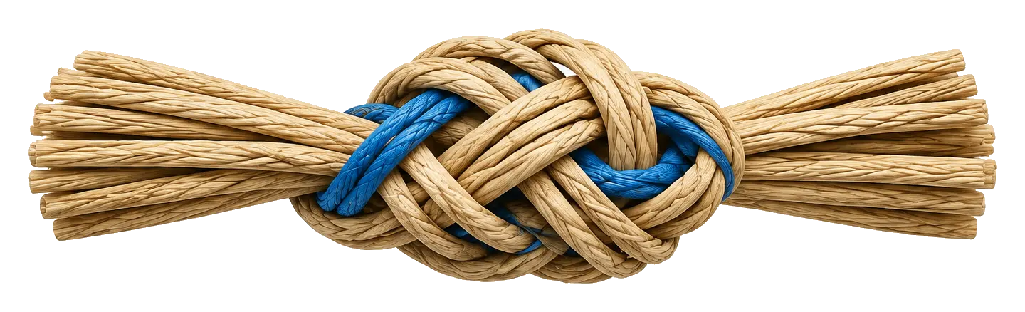 A woven knot from the weaver nest